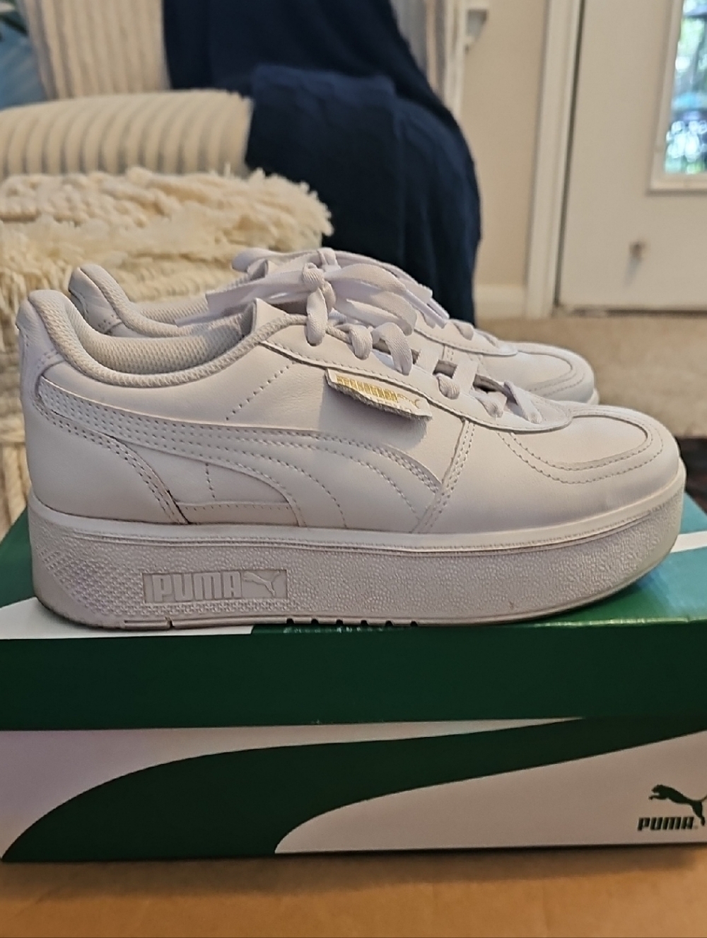 Puma Women’s White Palermo Elevata Sneakers